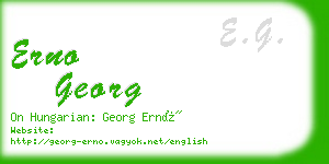 erno georg business card